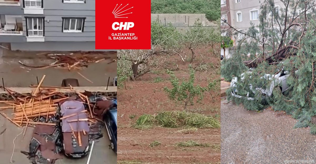 Gaziantep’te Şiddetli Fırtına Büyük Yıkıma ...