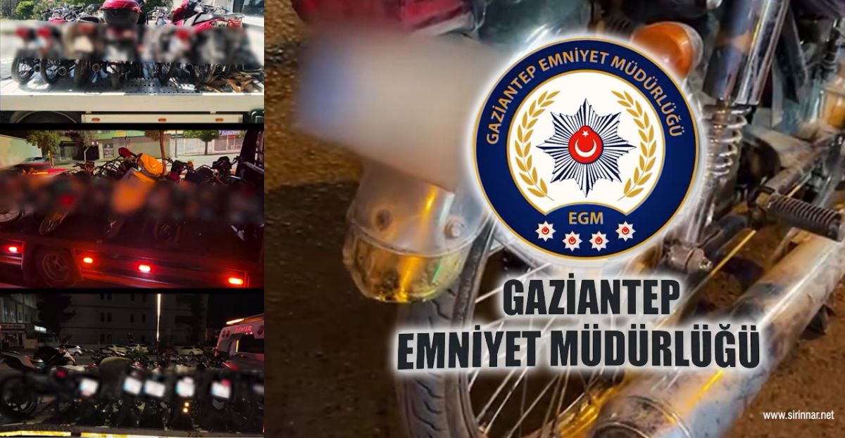 Gaziantep’te Motosiklet Denetimleri: 876 Sürücüye ...