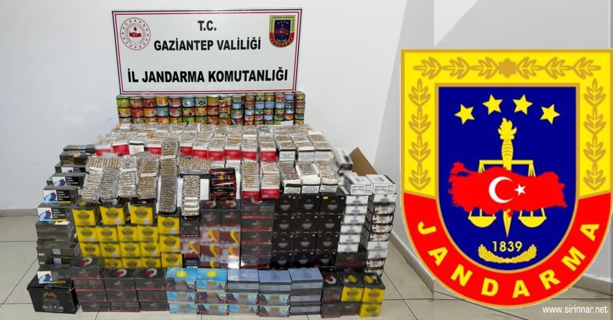 Gaziantep'te Jandarmadan Kaçakçılık Operasyonu: 1.8 ...