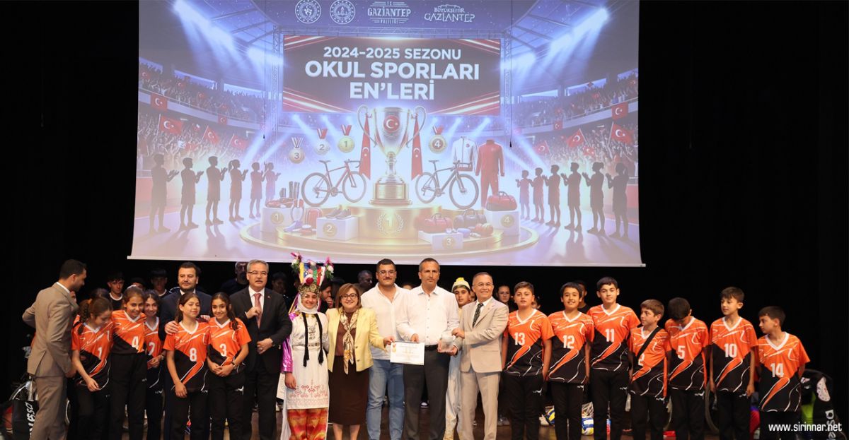 Gaziantep’te Okul Sporlarının “Enleri” Ödül ...