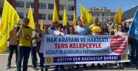 Eğitim Sen Gaziantep'ten Özel Sektör Öğretmenlerine Destek: 'Hak Arama Suç Değil'