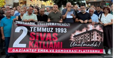 Gaziantep’te Sivas Katliamı Anması: 'Adalet ve Eşit Yurttaşlık İstiyoruz'