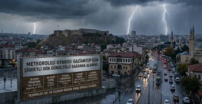 Gaziantep’te Hafta Sonu Yağış Var: İşte 5 Günlük Tahmin