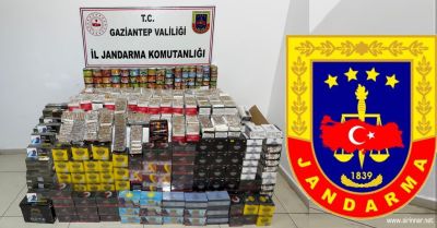 Gaziantep'te Jandarmadan Kaçakçılık Operasyonu: 1.8 Milyon Liralık Ürün Ele Geçirildi