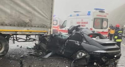 Gaziantep TAG Otoyolu'nda Zincirleme Trafik Kazası;2 Ölü, 10 Yaralı