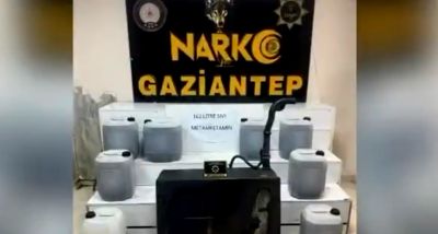 Gaziantep’te Narkotik Operasyon: 162 Litre Sıvı Metamfetamin Ele Geçirildi