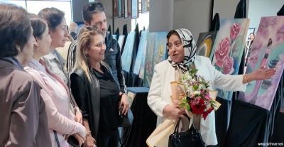 Şehitkamil’de Kadın Kursiyerlerin Eserleri 'Kalpten Tuvale Yansımalar' Sergisiyle Sanatseverlerle Buluştu